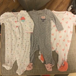 Bundle of terry cloth jammies